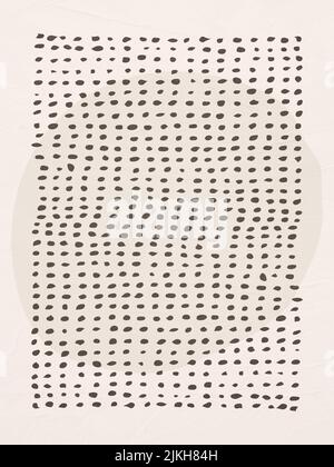 Geometrische abstrakte Kunst, Textur, geometrische Formen, beige, braun, Gelb, schwarz, perfekt abgestimmt und trendige Dekoration für Ihr Zuhause oder Büro. Stockfoto