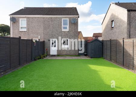 Kunstrasen Rasen für Garten, Aberdeen, Schottland, Großbritannien Stockfoto
