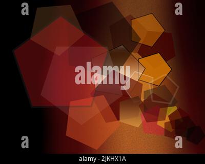 Abstrakter Hintergrund mit mehrfarbigen polygonalen Formen Stockfoto