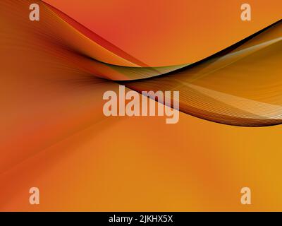 Abstrakte Darstellung von regelmäßigen Wellen auf einem leuchtenden Hintergrund Stockfoto