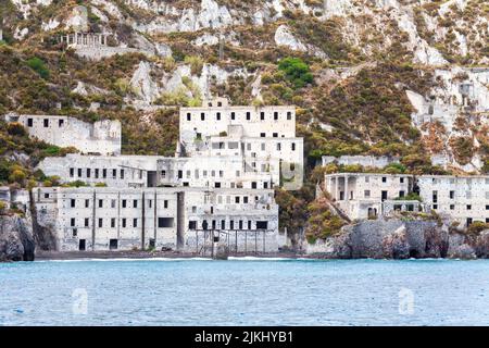 Ein Bild von verlorenen Orten Lipari Insel Süditalien Stockfoto