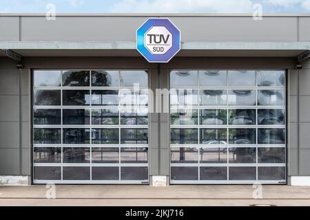 Bau der TÜV in Schwabmünchen Stockfoto