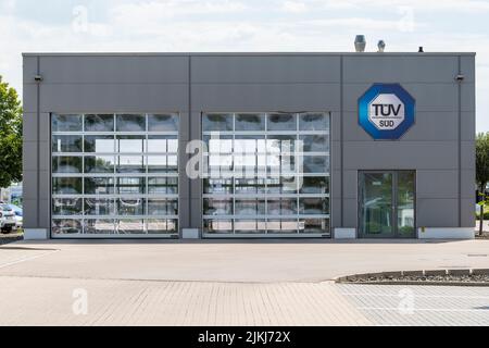 Bau der TÜV in Schwabmünchen Stockfoto