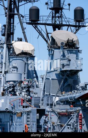 Zerstörer HNS Velos, griechische Marine, Thessaloniki, Mazedonien, Nordostgriechenland Stockfoto