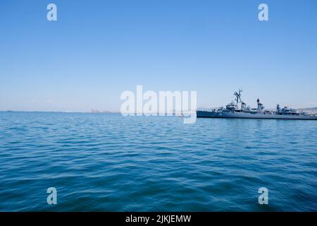 Zerstörer HNS Velos, griechische Marine, Thessaloniki, Mazedonien, Nordostgriechenland Stockfoto