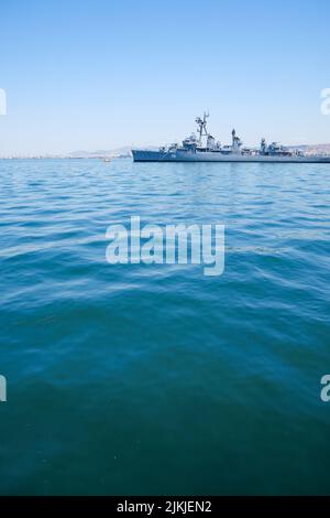 Zerstörer HNS Velos, griechische Marine, Thessaloniki, Mazedonien, Nordostgriechenland Stockfoto