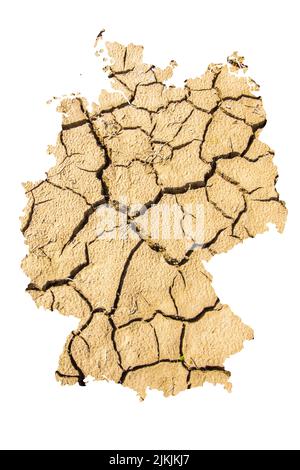 Hitze, Dürre und Wasserknappheit in Deutschland Stockfoto