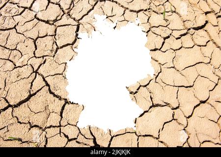 Hitze, Dürre und Wasserknappheit in Deutschland Stockfoto