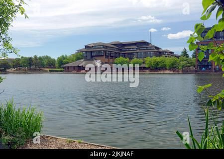 Cardiff County Council Hall, Atlantic Wharf, Cardiff, Südwales, UK. Stockfoto
