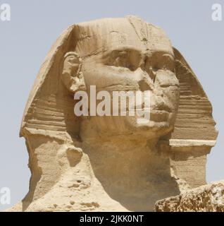 SPHINX IM GIZA-TAL, ÄGYPTEN Stockfoto