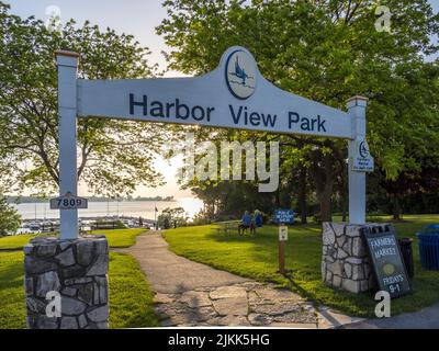 Harbor View Park in Egg Harbor in Door County Wisconsin USA Stockfoto