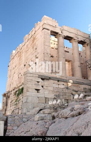 Beule-Tor, spätrömisches befestigtes Tor an der Akropolis von Athen, Athen, Griechenland Stockfoto