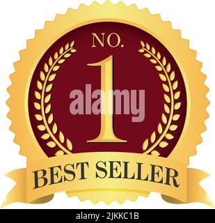 Nr. 1 Medaille Symbol Illustration | Bestseller Stock Vektor
