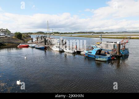 Irvine Harbour, am Fluss Irvine am Firth of Clyde, Irvine, Ayrshire, Schottland, Großbritannien. Stockfoto