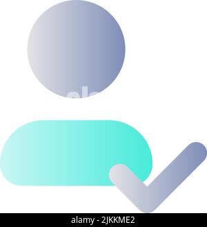 Speichern geänderter Informationen zum Symbol für die Benutzeroberfläche für den flachen Verlauf des Kontakts Stock Vektor