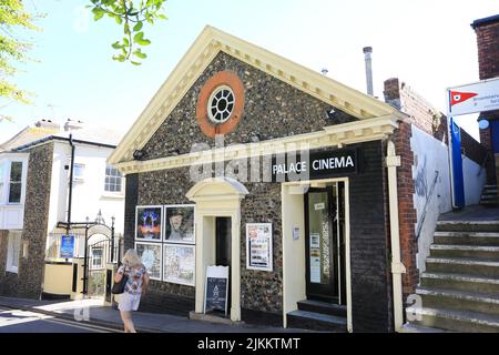 Das schöne einbildige Palace Cinema in der Harbour Street, Broadstairs, befindet sich in einem denkmalgeschützten Gebäude und zeigt unabhängige Filme in Kent, Großbritannien Stockfoto