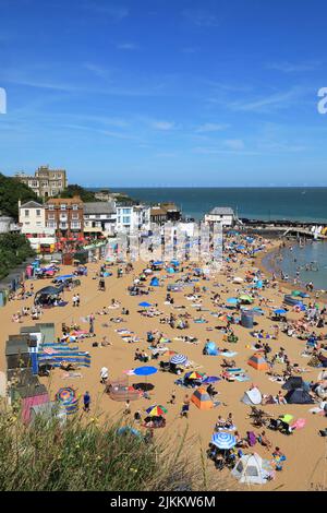 Schöner Viking Bay Strand in Broadstairs auf der Isle of Thanet, in Kent, Großbritannien Stockfoto