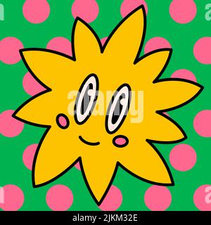 Cartoon Vektor lustig niedlich Comic-Figuren, niedlichen Stern. Stock Vektor