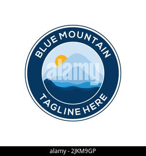 Inspiration für das Design des Mountain Logos. Modernes Design mit Berglogo für jedes Unternehmen Stock Vektor