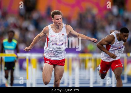 BIRMINGHAM, GROSSBRITANNIEN. 02. Aug, 2022. Während der Leichtathletik und para Athletics of Birmingham 2022 - Commonwealth Games in der Birmingham Arena am Dienstag, 02 August 2022 in BIRMINGHAM, GROSSBRITANNIEN. Kredit: Taka Wu/Alamy Live Nachrichten Stockfoto