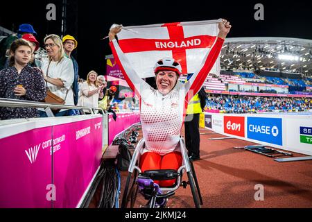 BIRMINGHAM, GROSSBRITANNIEN. 02. Aug, 2022. Während der Leichtathletik und para Athletics of Birmingham 2022 - Commonwealth Games in der Birmingham Arena am Dienstag, 02 August 2022 in BIRMINGHAM, GROSSBRITANNIEN. Kredit: Taka Wu/Alamy Live Nachrichten Stockfoto