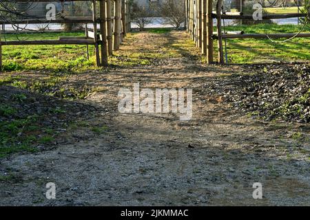 Ende der Landstraße in Chile Stockfoto