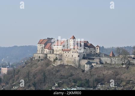 Schloss Burghausen in Oberbayern Stockfoto