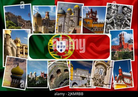 Pena Nationalpalast in Sintra, Portugal (Palacio Nacional da Pena) Stockfoto