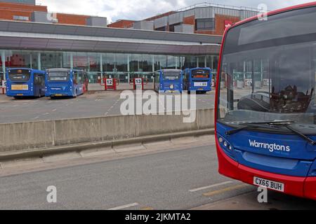 Warrington Interchange, Busbahnhof, Winwick Street, Warrington, England, WA1 Stockfoto