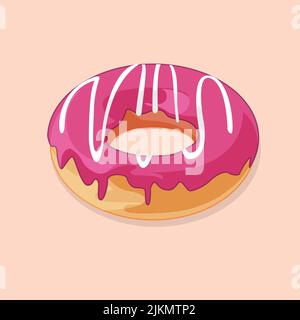 Leckeren Donut Stock Vektor