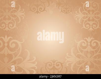 Ein ausgefallener Blumenvektor dekorativen Hintergrund. Stock Vektor