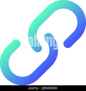 Ressourcen und Links Pixel Perfect Gradient linear ui-Symbol Stock Vektor