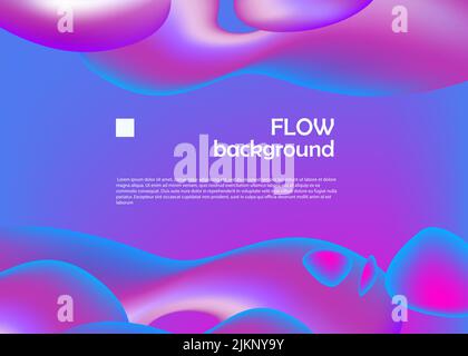 Abstrakter gewellter Verlaufshintergrund Stock Vektor