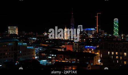 Nacht Batumi Stadtbild in Georgien Stockfoto