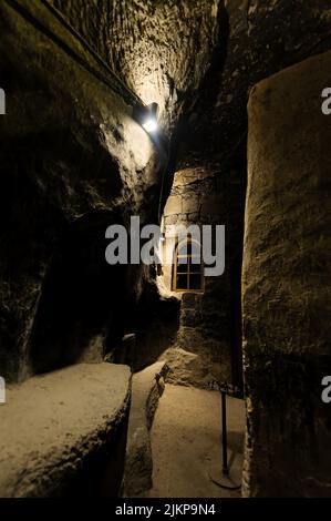 Vardzia Klosterhöhle in Georgien Stockfoto