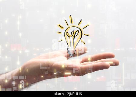 Das Rendering von Big Data und das Cybersecurity-Konzept von 3D Stockfoto
