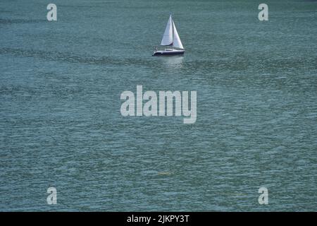 Iseo Seenlandschaft in Riva di Solto, Bergamo, Lombardei, Italien Stockfoto