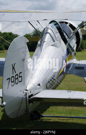 Gloster Gladiator Mk1 G-AMRK, L8032 (K7985), in Old Warden, Biggleswade, Bedfordshire, England, Stockfoto