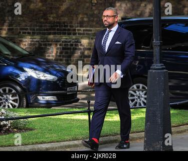 James Cleverly, Abgeordneter für Braintree, Politiker der britischen Konservativen Partei, Minister für Bildung, Minister in der Downing Street, London, Großbritannien Stockfoto