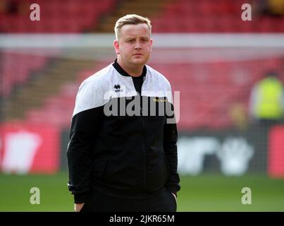 Watford, England, 1.. August 2022. Sheffield Utd während des Sky Bet Championship-Spiels in der Vicarage Road, Watford. Bildnachweis sollte lauten: Simon Bellis / Sportimage Stockfoto