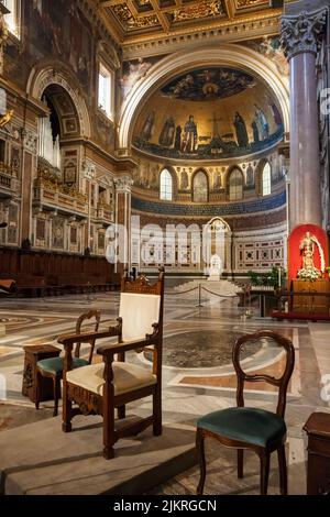 Die Archbasilika des Heiligen Johannes im Lateranraum in Rom Stockfoto