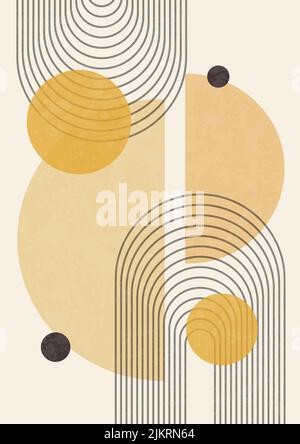 Abstrakte moderne Hintergründe mit geometrischen Formen Stock Vektor