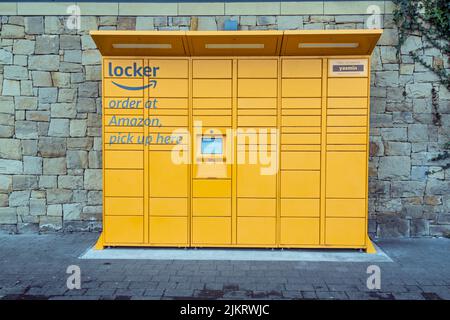 Amazon locker, Großbritannien Stockfoto