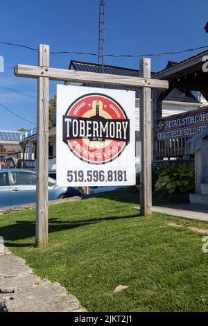 Tobermory Brewing Co And Grill Craft Beer Brewery And Restaurant In Tobermory, Ontario, Kanada Stockfoto