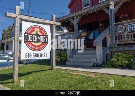 Tobermory Brewing Co And Grill Craft Beer Brewery And Restaurant In Tobermory, Ontario, Kanada Stockfoto