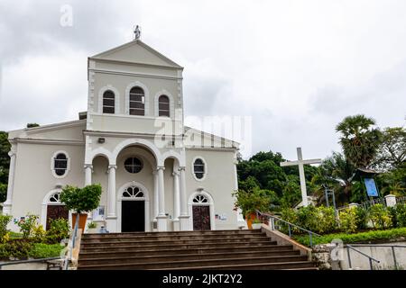 Victoria, Seychellen, 04.05.2021. Unbefleckte Empfängnis Kathedrale (Kathedrale unserer Lieben Frau von Unbefleckten Empfängnis, Kathedrale von Victoria). Stockfoto