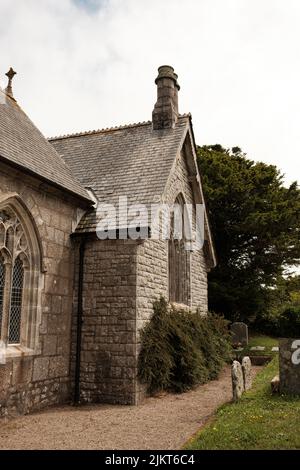 Außenansicht von St. Crewenna (KIRCHE VON SAINT CREWEN), Crowan, Cornwall Stockfoto