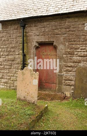 Außenansicht von St. Crewenna (KIRCHE VON SAINT CREWEN), Crowan, Cornwall Stockfoto