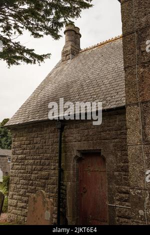 Außenansicht von St. Crewenna (KIRCHE VON SAINT CREWEN), Crowan, Cornwall Stockfoto