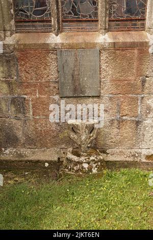 Außenansicht von St. Crewenna (KIRCHE VON SAINT CREWEN), Crowan, Cornwall Stockfoto